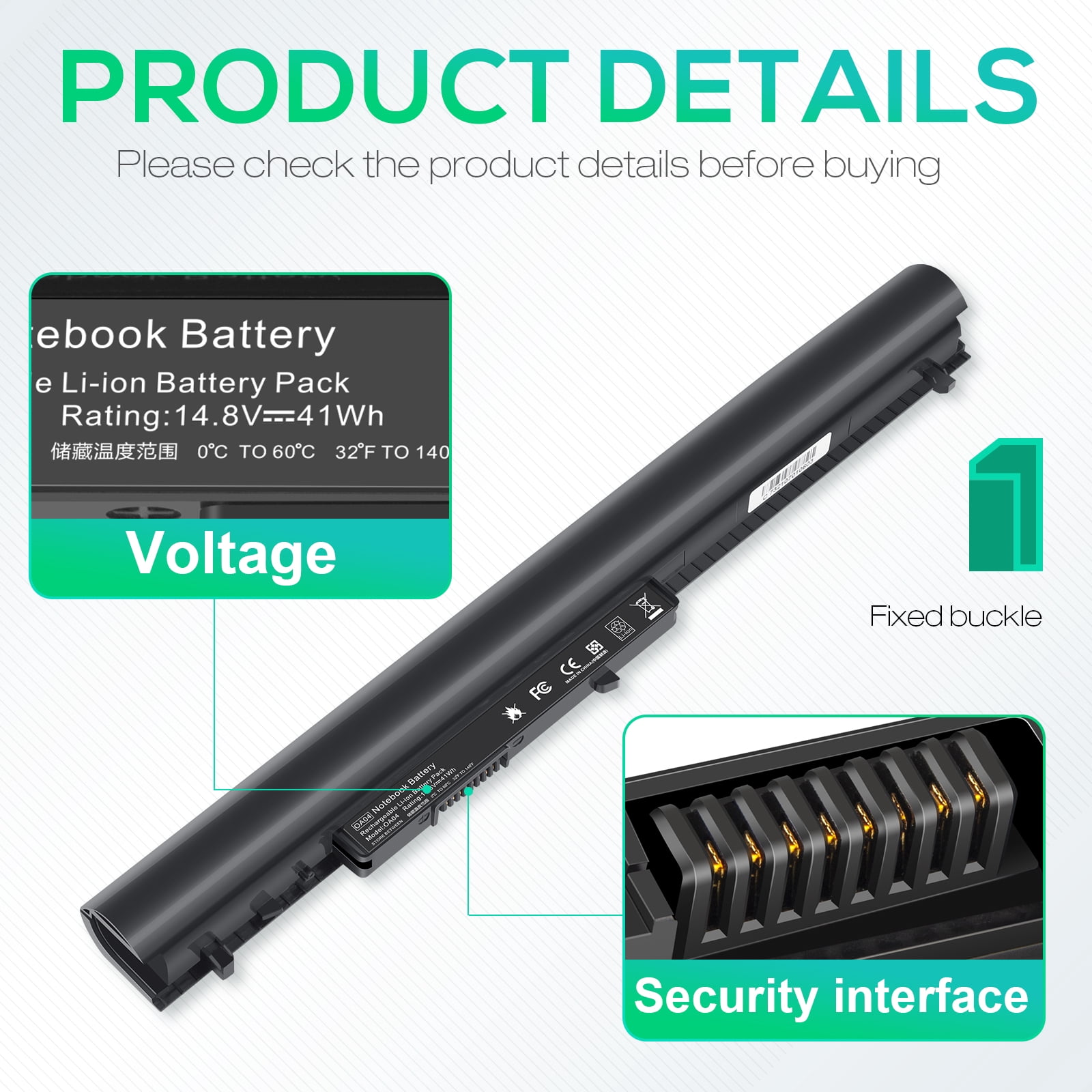 BATTREVO Laptop-Akku Für HP – 38Wh/2600mAh, 14.8V, Kompatibel Mit OA04/OA03 Und Vielen Modellen
