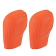 thumbnail image 1 of Unique Bargains Funda universal para palanca de cambios de coche, cómoda funda para palanca de cambios de freno de mano, silicona antideslizante, color naranja, 2 unidades, 1 of 1