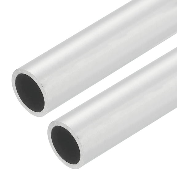 Uxcell 2 PCS 304 Stainless Steel Tubing, 16mm OD 1mm Wall Thickness 254mm Long Round Metal Pipe Steel Tube for Industrial Machinery
