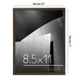 thumbnail image 2 of Americanflat 8.5x11 Thin Picture Frame in Mahogany with Polished Glass - Horizontal and Vertical Formats for Wall and Tabletop, 2 of 5