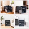 thumbnail image 6 of Aokeyee Cat Litter Box Enclosure Splash Guard with Removable PVC Mat Large Waterproof Litter Box Enclosure Foldable Pet Litter Box Shield with 2 Hooks, 6 of 10