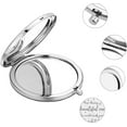 thumbnail image 3 of Beautiful Compact Mirror Keep Shining Stainless Steel Encouraging Personalized Mini Makeup Pocket Travel Engraved Mirrors Silver for Friends Family Graduation Birthday New Year Gifts Gray, 3 of 7