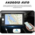 thumbnail image 3 of 7" Double 2 Din Car Stereo 7 Inch HD Touch Screen with Apple Carplay Android Auto, Car Radio Audio FM Receivers Bluetooth EQ/USB/AUX-in Multimedia Player, 3 of 15