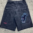 thumbnail image 3 of 2024 Summer New Shorts Jeans Y2K Hip Hop Pocket Loose Denim Shorts Men‘s / Women‘s Harajuku Men‘s Basketball Shorts Street Wear, 3 of 7