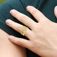 thumbnail image 3 of 14k Yellow Gold Cubic Zirconia Gold Men's Ring for Men's (TOP1429, 9), 3 of 3