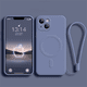 thumbnail image 3 of Liquid Silicone Case For iPhone 15 11 13 12 14 Pro Max Mini XR Xs Plus SE Phone Magnetic Wireless Charging For Magsafe Cover, 3 of 5