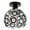 Black, variant on 1-Light Gold Crystal Flush Mount Fixture, Modern Chandelier Lighting,Celling Light for Bedroom,Hallway,Kitchen,Bathroom, Bar