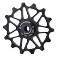 thumbnail image 1 of Desviador de rueda de rodillo de cerámica con cojinete de montaña, desviador trasero para bicicleta 14T negro Zulema rueda jockey, 1 of 8