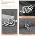 thumbnail image 3 of Broche Décorative à Revers avec Note de Musique Perle, Broche de Manteau, Broche Décorative pour Femmes, Broche à Revers, Broche de Chandail, 3 of 8