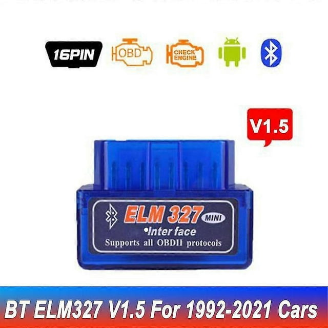 Kebidu Elm327 V1.5 Bluetooth OBD2 Scanner Diagnostic Car Elm327 OBD 2 Elm 327 Car Diagnostic Tool ODB2 Auto Scan Adapter