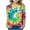Multicolor1, variant on KyCheLot Girls Pullover Tshirts Cute Tie Dye Printed 3/4 Sleeve Loose Tunic Tops Dailywear 3-12 Years