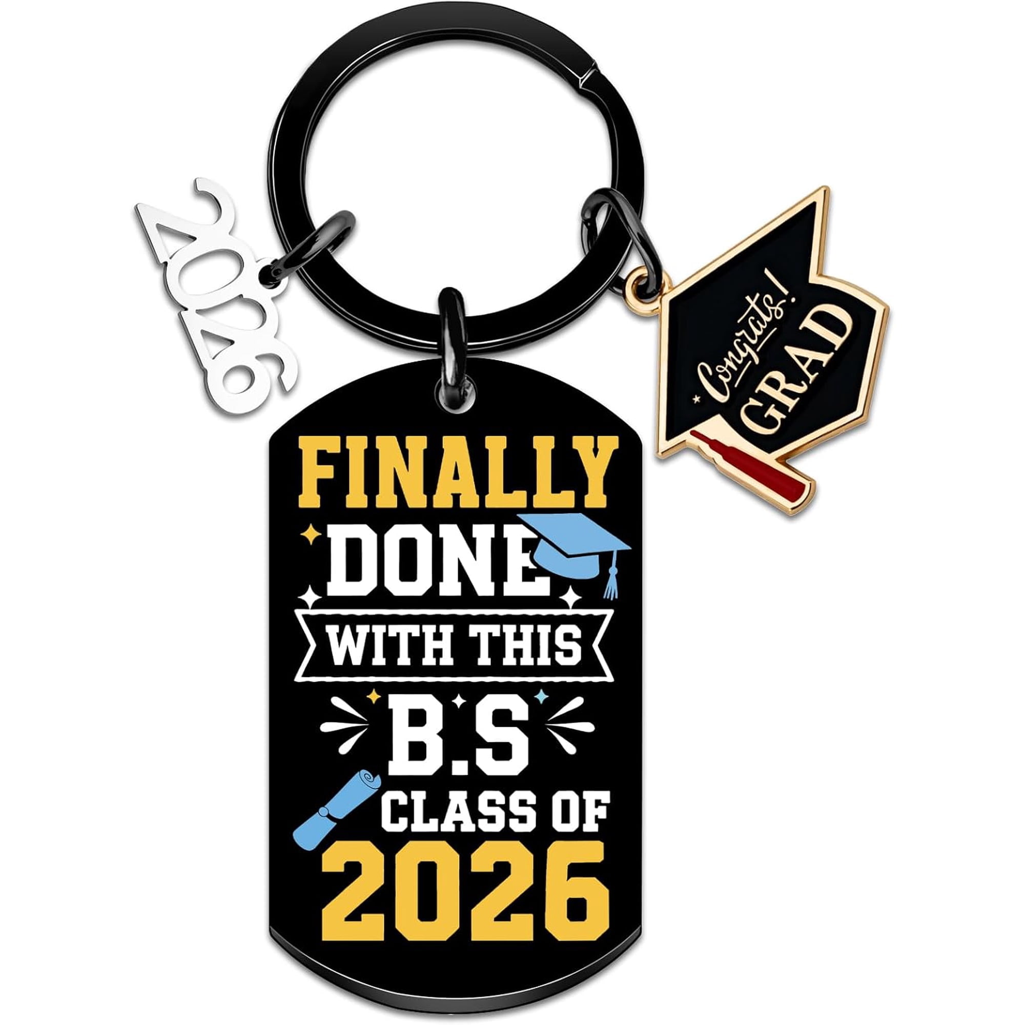 Class Of 2026 2026 Graduation Gifts for Her Him Senior 2026 Gifts Graduation Gift for University College Middle High School Grad Student Masters Degree 2026 Graduations Keychain for Daughter Son