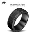 thumbnail image 4 of facefd Rings Stainless Steel Rotatable Spinning Men Decompression Hand Jewelry 6mm Anti Stress Fashion Rust-proof Anxiety Spinner Size 9, 4 of 7
