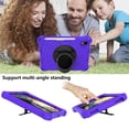 thumbnail image 6 of Dteck with Shoulder Strap Case for iPad mini 6th Generation 8.3-inch, Heavy Duty Rugged Shockproof Case with Adjustable Hand Strap,Rotating Kickstand Rubber Cover,Purple, 6 of 7
