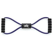 Latex Figure 8 Toning Tubes with DVD, Purple/Medium