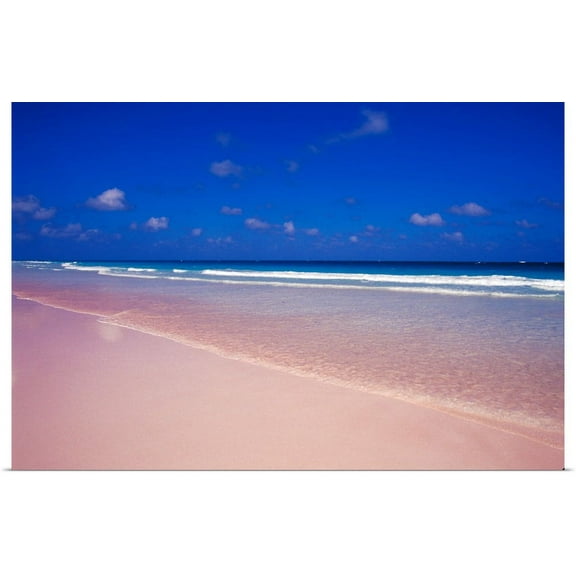 Great BIG Canvas | "Pink Sand Beach, Harbour Island, Bahamas" Art Print - 24x16