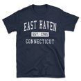 thumbnail image 1 of East Haven Connecticut Classic Established Men's Cotton T-Shirt, 1 of 1