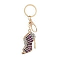 thumbnail image 1 of Visland High Heels Keychain with Buckle Decorative Alloy Keyring Colorful Rhinestones Car Key Holder Backpack Accessories, 1 of 8