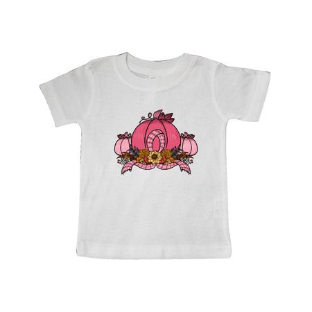 

Inktastic Pink October Pumpkin with Plaid Ribbon and Flowers Gift Baby Boy or Baby Girl T-Shirt