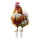 thumbnail image 2 of Decoración navideña de gallinas en forma de enchufe | Estaca de animales de granja para jardín al aire libre | Decoración acrílica de animales para jardín para exhibir en Navidad, 2 of 5
