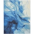 thumbnail image 2 of Nourison Color Splash 7'10" x 9'10" Blue Ivory Modern Rug, 2 of 9