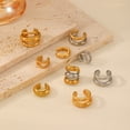 thumbnail image 2 of Vireellx Earrings for Women 18K Karat Gold Plated Ear Bone Clips Triple Ear Clips Holeless Jewelry Gift for Women, 2 of 9