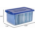 thumbnail image 2 of Heavy Duty 20 Inch Plastic Letter File Box with Hanging Rails and Handles, 2 of 8