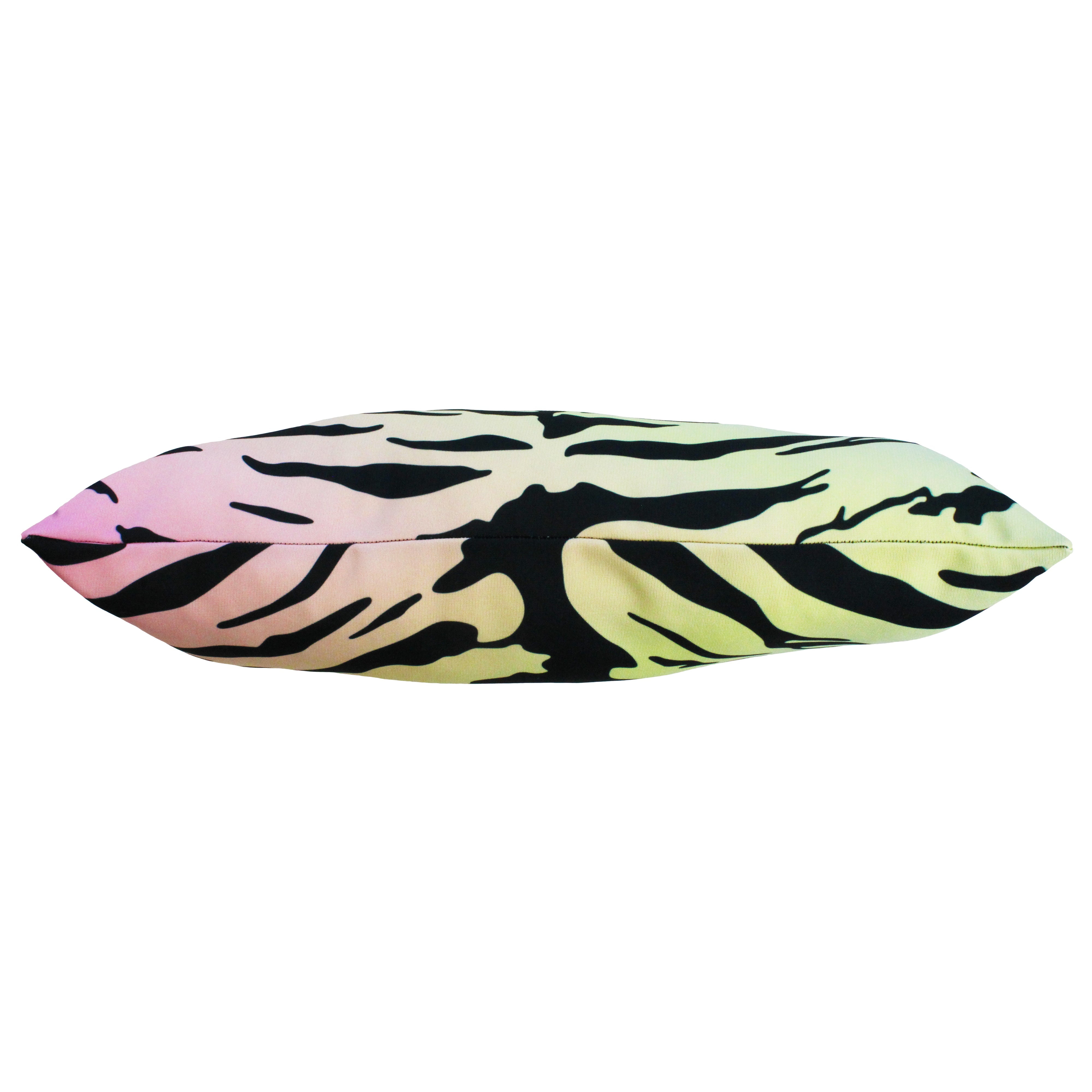 Everything Comfy Tiger Print Decorative Pillow, 16x6 Inch, Pastel Gradient,