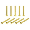 thumbnail image 1 of Unique Bargains Brass Hex Bolts, M6x50mm 10 Pack Fully Thread Grade 4.8 Machine Screws, 1 of 4