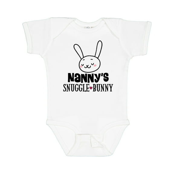 Inktastic Nanny Bunny Rabbit Grandchild Boys or Girls Baby Bodysuit