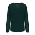 thumbnail image 4 of Women's Sparkly Dressy T-Shirts, Long Sleeve V-Neck Elegant Tunic Tops Prom Party Fashion Glitter Outfits, 4 of 6
