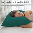 thumbnail image 5 of Dark Green King Pillow Covers, Modern Pure Dark Green Soft Breathable Throw Pillow Cases with Invisible Zipper, Decorative Pillowcase Pillows Protectors for Sofa Bed Couch 20"x36", 5 of 9