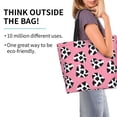 thumbnail image 2 of Fotbe heart with cow Bolsa Tote Estética de Lona con Estampado para Mujer - Bolsa Reutilizable de Hombro Casual para Vacaciones, Compras, Trabajo y Gimnasio, 2 of 8