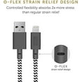 thumbnail image 4 of Native Union Night Cable - 10ft Ultra-Strong Reinforced [MFi Certified] Durable Lightning to USB Charging Cable with Weighted Knot Compatible with iPhone/iPad (Zebra), 4 of 5
