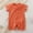 Orange, variant on Baby Boy Summer Ribbed Knit Short Sleeve Romper Newborn Clothes Button Down One Piece Jumpsuit Outfits for 3-24 Months