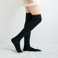 thumbnail image 4 of LNMQLPDBS Women's Cable Knit Thigh High Socks Winter Boot Stockings Extra Long Over Knee High Leg Warmers, 4 of 6