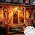 thumbnail image 6 of Tuvgenk Halloween Cotton Spider Web 78x39 Inch Stretchable Mesh Decor with 20 Plastic Spiders for Indoor Outdoor Party Scene Display, 6 of 6