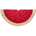 thumbnail image 1 of Jupe d'Arbre de 60 Pouces en Ornement Rouge et Or, 1 of 6