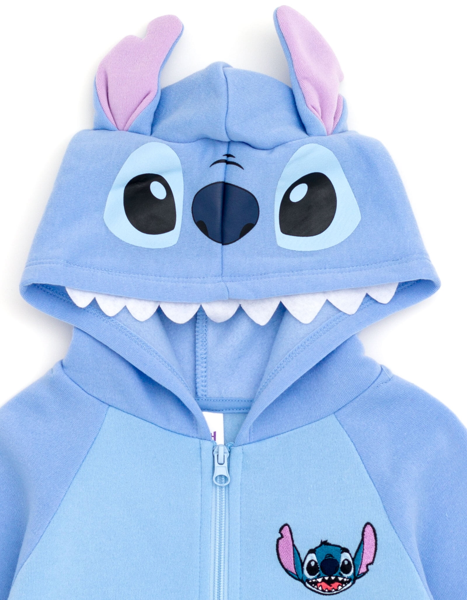 Disney Lilo & Stitch Big Girls French Terry Zip Up Cosplay Hoodie