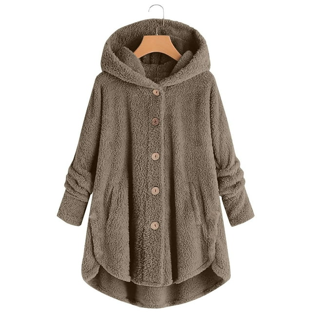 Bed Jackets For Women Plus Size Fuzzy Fleece Coat Cozy Button Jacket 2025 Trendy
