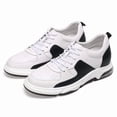 thumbnail image 2 of CMR CHAMARIPA Casual Shoe Lifts White Elevator Shoes For Men Height Raising Shoes 6CM / 2.36 Inches, 2 of 5