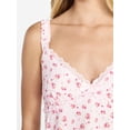 thumbnail image 4 of No Boundaries Floral Print Ruffle Cami, Women’s XXS-XXL, 4 of 4