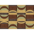 thumbnail image 1 of Ahgly Company Machine Washable Indoor Rectangle Transitional Red Brown Area Rugs, 2' x 5', 1 of 7