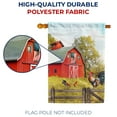 thumbnail image 4 of America Forever Summer Patriotic Red Barn Rooster House Flag 28 x 40 inches Fancy Farm Rooster Chicken Farm Bird Double Sided Seasonal Poultry Country Yard Outdoor Decorative Rustic House Flag, 4 of 5