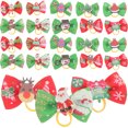 thumbnail image 1 of 30 bandas elásticas navideñas para el pelo de mascotas, para perros y cachorros (estilo variado), 1 of 6