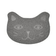 thumbnail image 2 of Riforla Kitty Cat Small Rug Mat Mat Control Indoor Mess Litter Scatter Kitty Boxes Carpet to Litter Mat and Washable Litter Pet for Pet Supplies Cat Litter Pads Grey One Size, 2 of 2