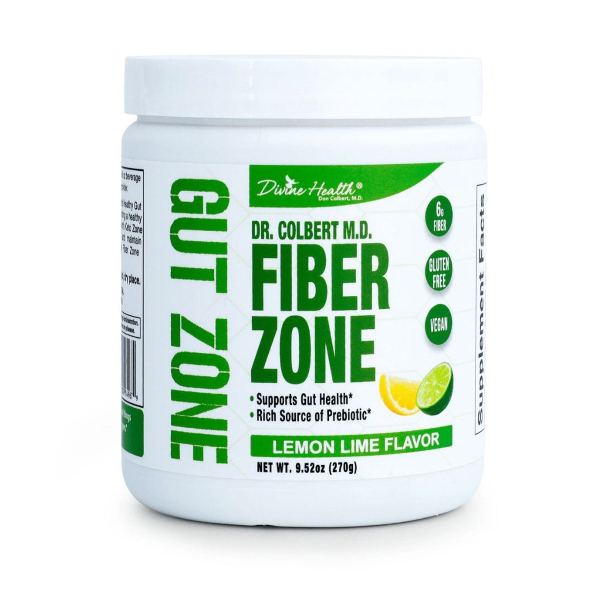 Dr. Colbert MD Detox Starter Pack | by Divine Health | Green Supremefood | Fiber Zone (Lemon-lime) | Liver Gallbladder Cleanse | Nano Glutathione Spray| Fasting Zone Book | Shaker bottle