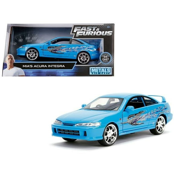 1 by 24 Scale Diecast for Mias Acura Integra Right Hand Drive Model Car - Blue