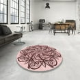 thumbnail image 4 of Ahgly Company Machine Washable Indoor Rectangle Transitional Pink Area Rugs, 2' x 5', 4 of 7
