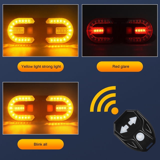 EGNMCR USB Rechargeable Bicycle Rear Lamp High-Visibility Cycling Light Smart Sensor Bike Rear Light For Riding Mountain bike rear taillights